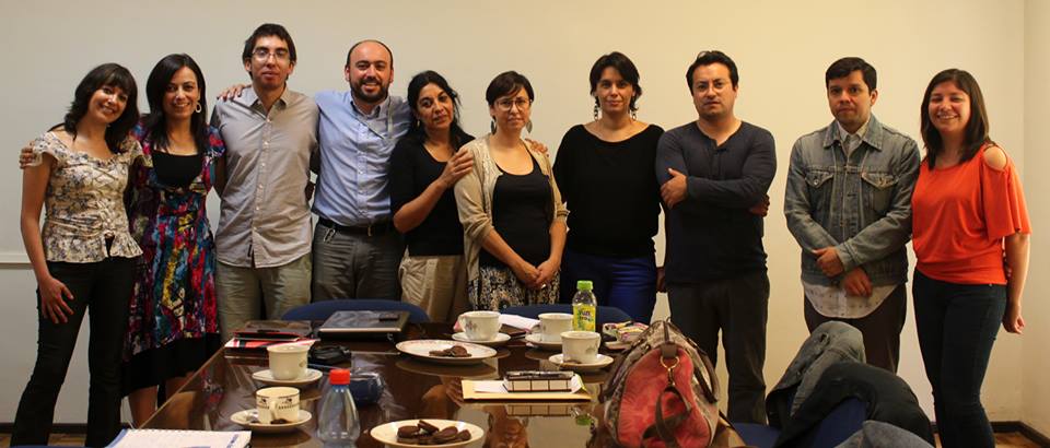 Integrantes de la Red de Historia Oral y Archivos Orales. La prof. Ximena Faúndez es la segunda desde la izquierda.